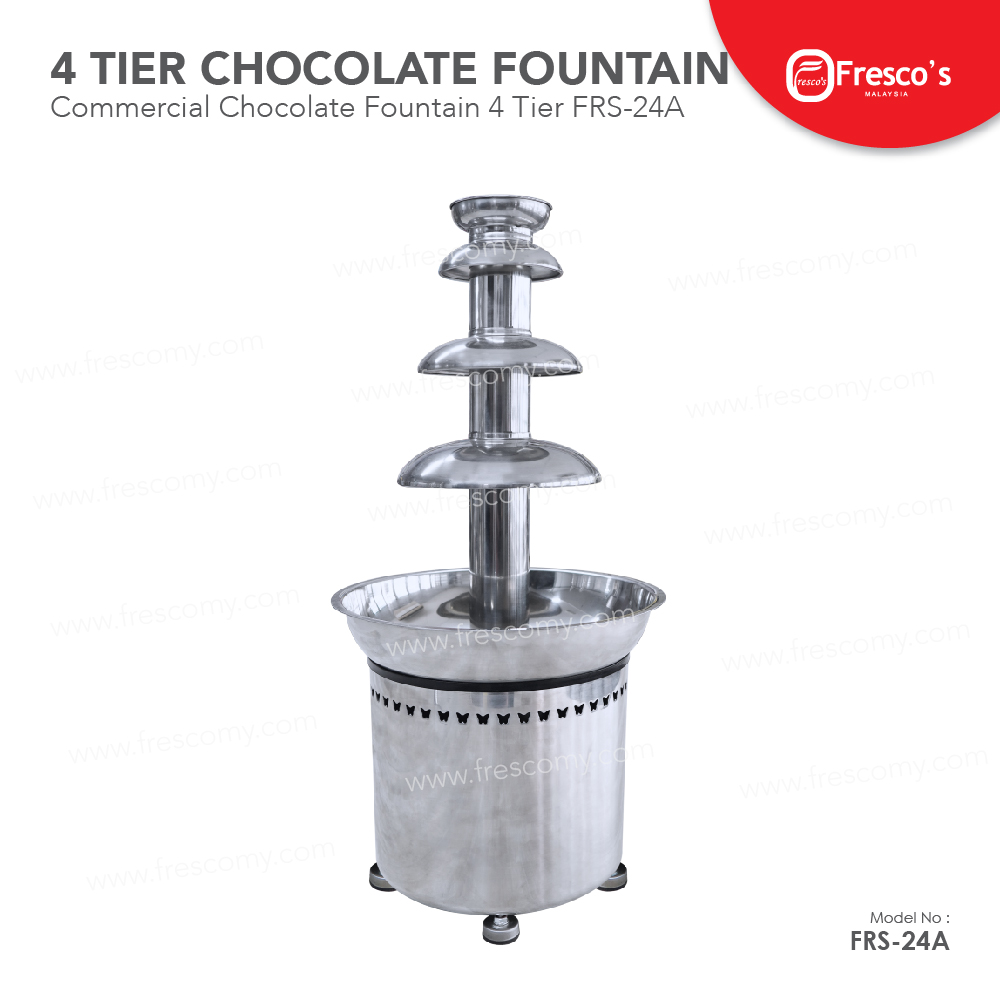 Fresco Commercial Chocolate Fountain Machine 4 Tier FRS-24A