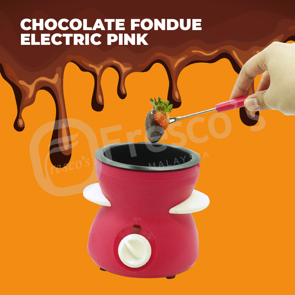 Fresco Electric Chocolate Fondue CF21A Pink Color