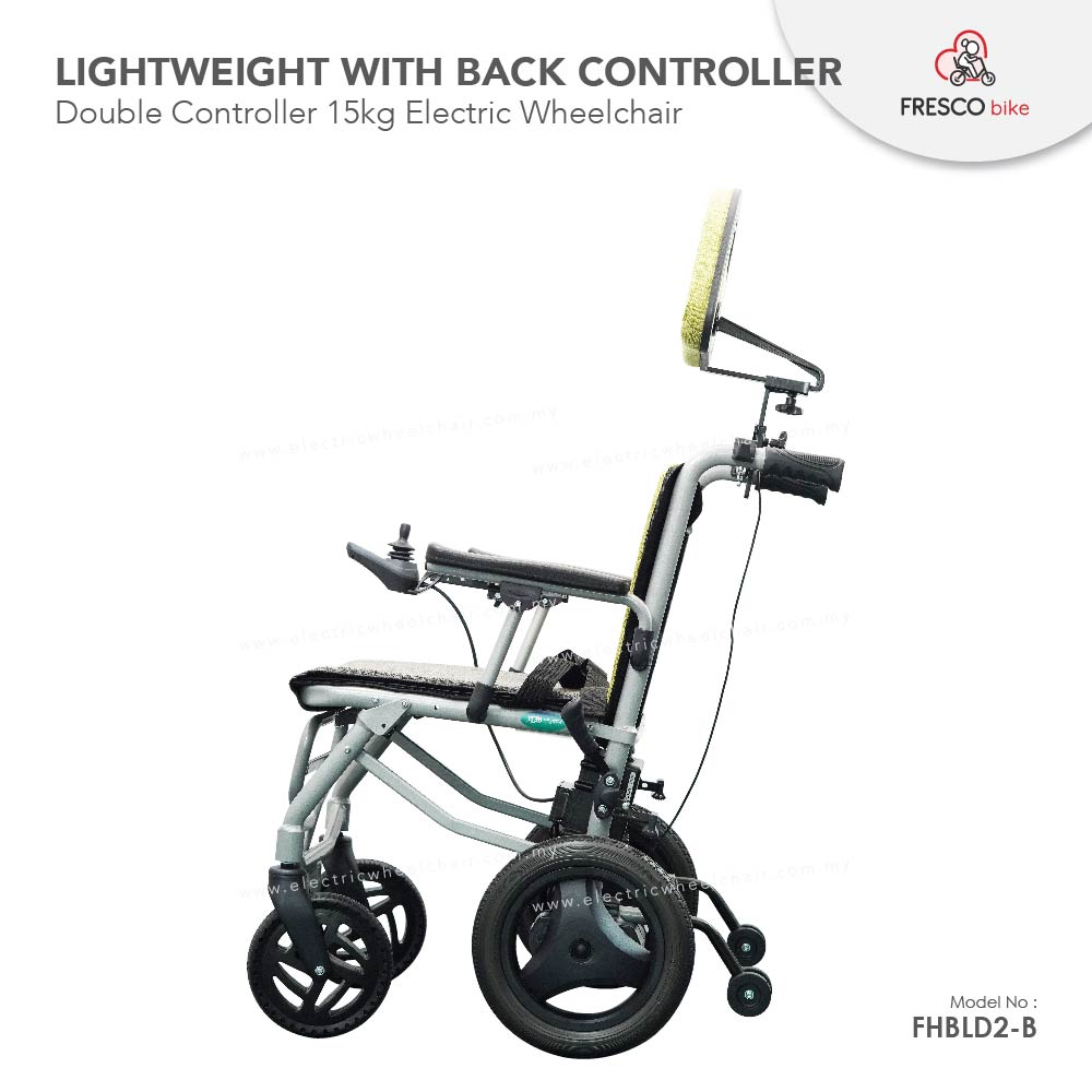 Fresco Electric Wheelchair Lightweight (Double Controller) 15kg