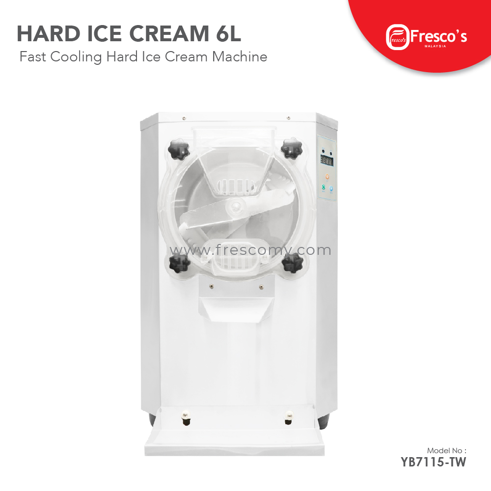 Fresco Fast Cooling Hard Ice Cream Machine 6 Liter