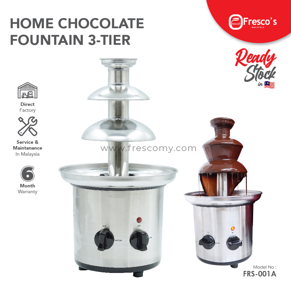 Fresco Home Chocolate Fountain Machine Stainless Steel FRS-001A