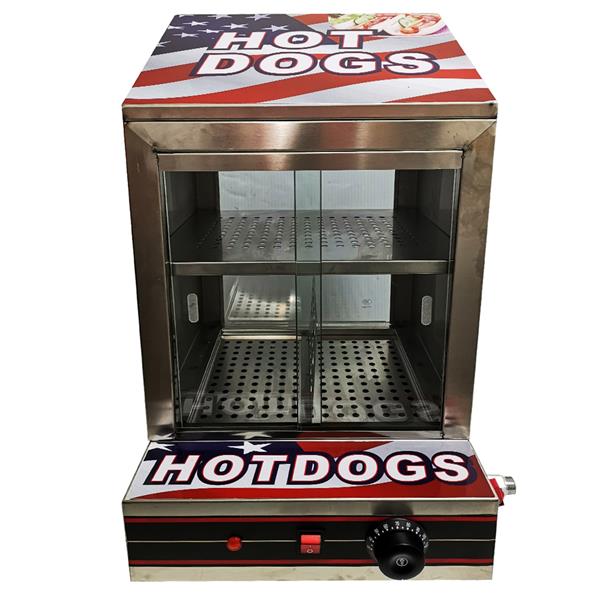 Fresco Hotdog Steamer Warming Showcase FNP-644