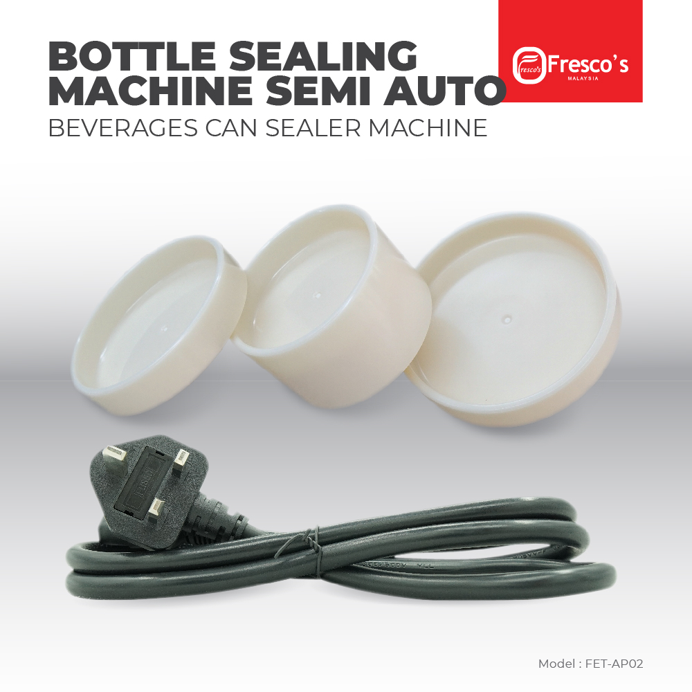 Fresco (PREMIUM) Bottle Sealing Machine Semi Auto Can Sealer Machine