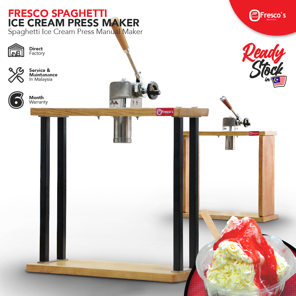 Fresco Spaghetti Ice Cream Press Maker