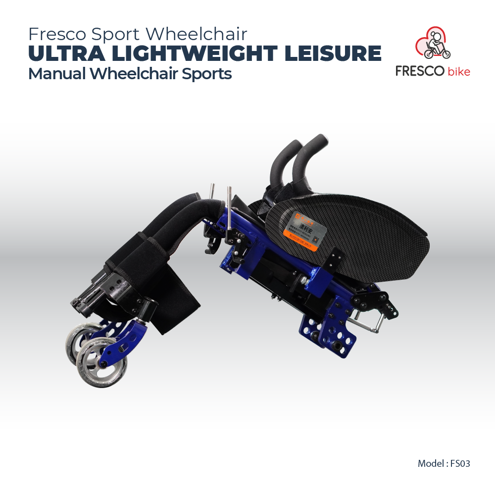 Fresco Sport Wheelchair Ultra Lightweight Leisure Manual Blue