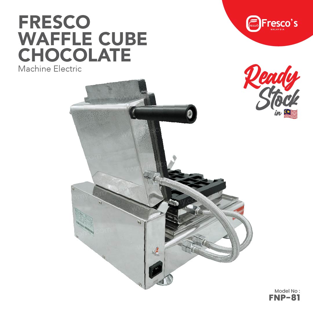 Fresco Waffle Cube Chocolate Electric Machine