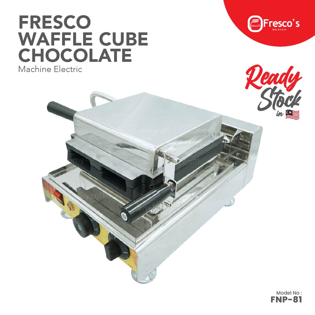 Fresco Waffle Cube Chocolate Electric Machine