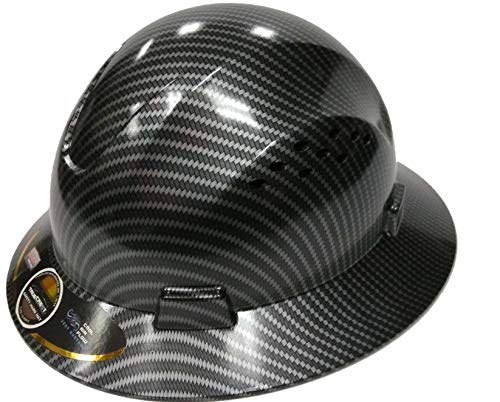 full brim fiberglass hard hat