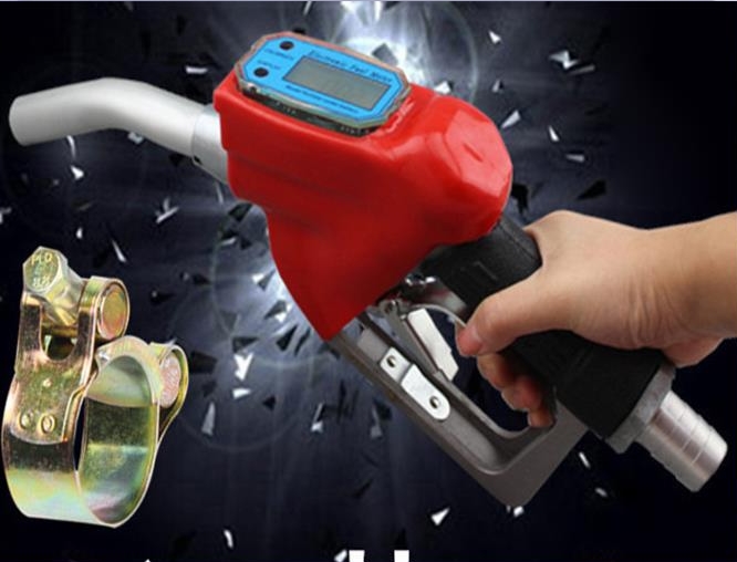 FUEL Diesel gasoline kerosene Flow Meter digital gun