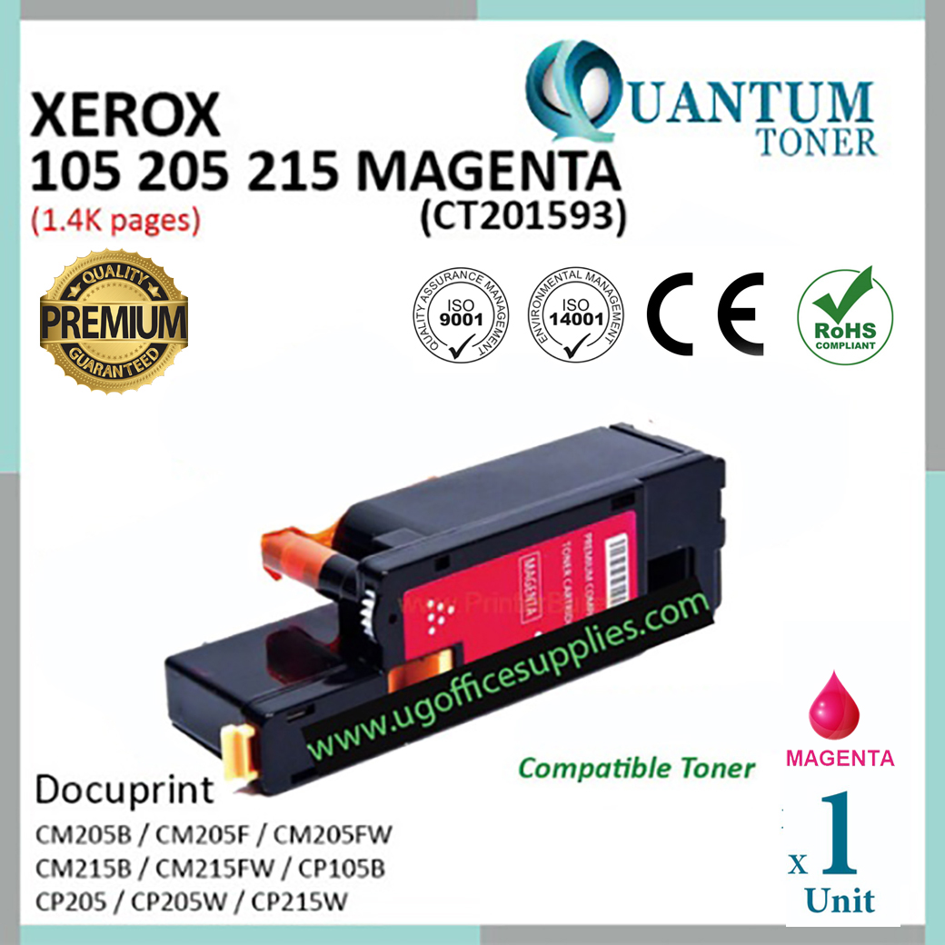 Fuji Xerox CP105 CP205 CP215 CM205 CM215 Magenta Compatible Toner