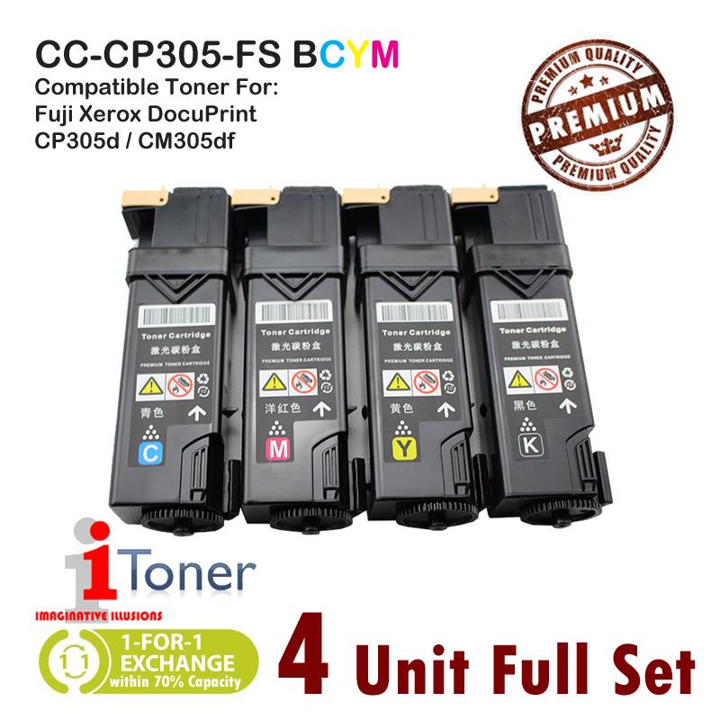 Fuji Xerox CP305 / CP305d / CM305 / CM305df (4 Unit Full Set)