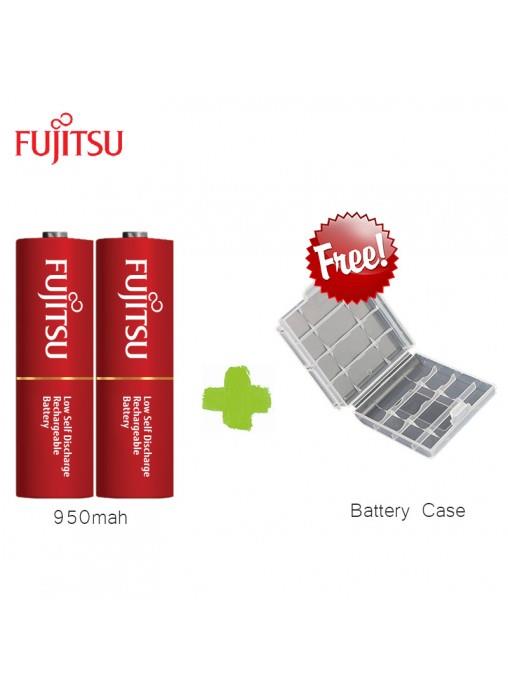 FUJITSU LITE 1000mah 2pcs Rechargeable Battery -AA size(Made in Japan)