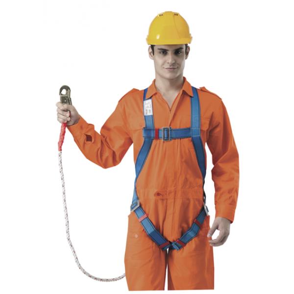 FULL BODY HARNESS WITH BUILT-IN LANYARD AND SNAP HOOK