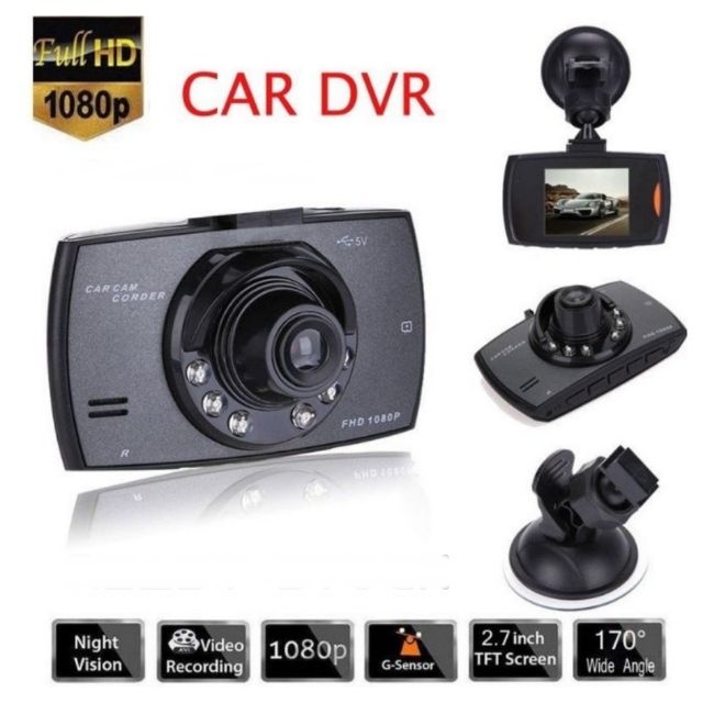 Full HD 1080p Dash Cam Driving DVR Night Vision Motion Detection