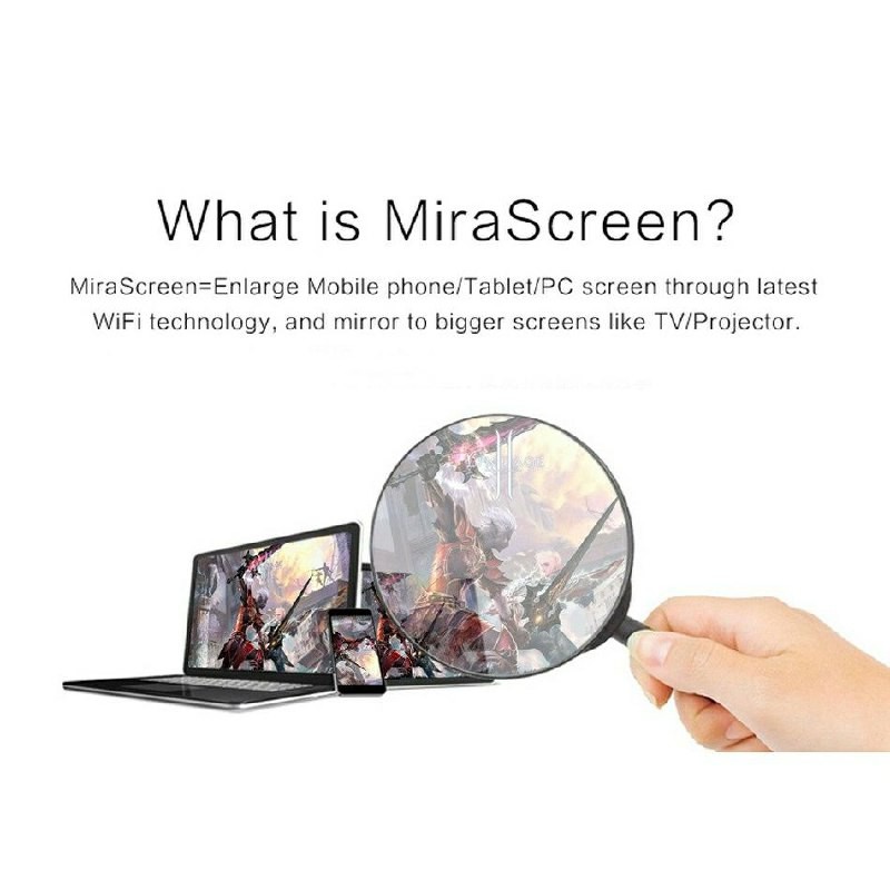 Full HD 1080P Wireless MiraScreen HDMI Dongle Receiver 2.4G Media TV