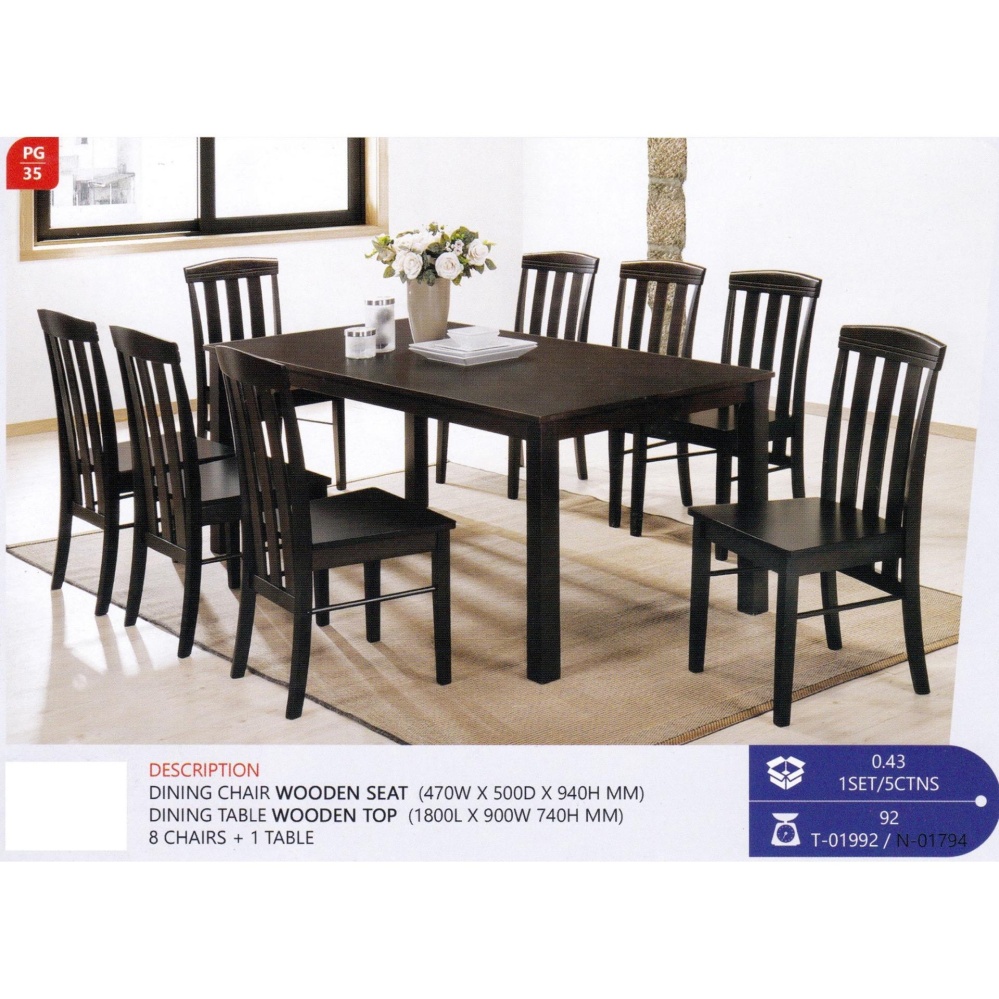 Fully Solid Wood 1 Dining Table 8 End 5 2 2021 12 00 Am