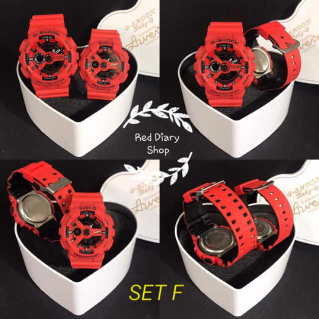 G-Shock Baby-G Couple Watch (Dual Colour) Set B + Couple Box