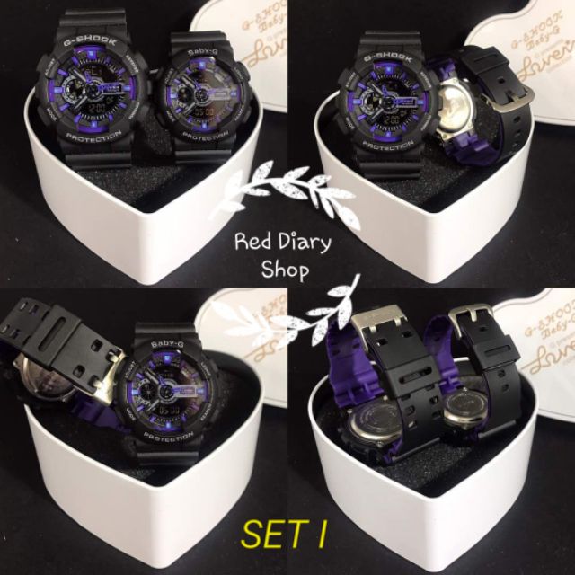 G-Shock Baby-G Couple Watch (Dual Colour) Set B + Couple Box