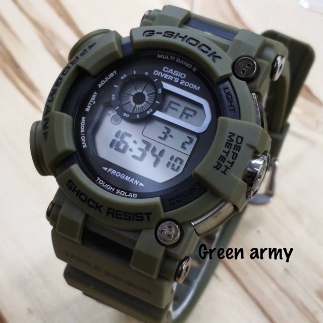 g shock frogman green