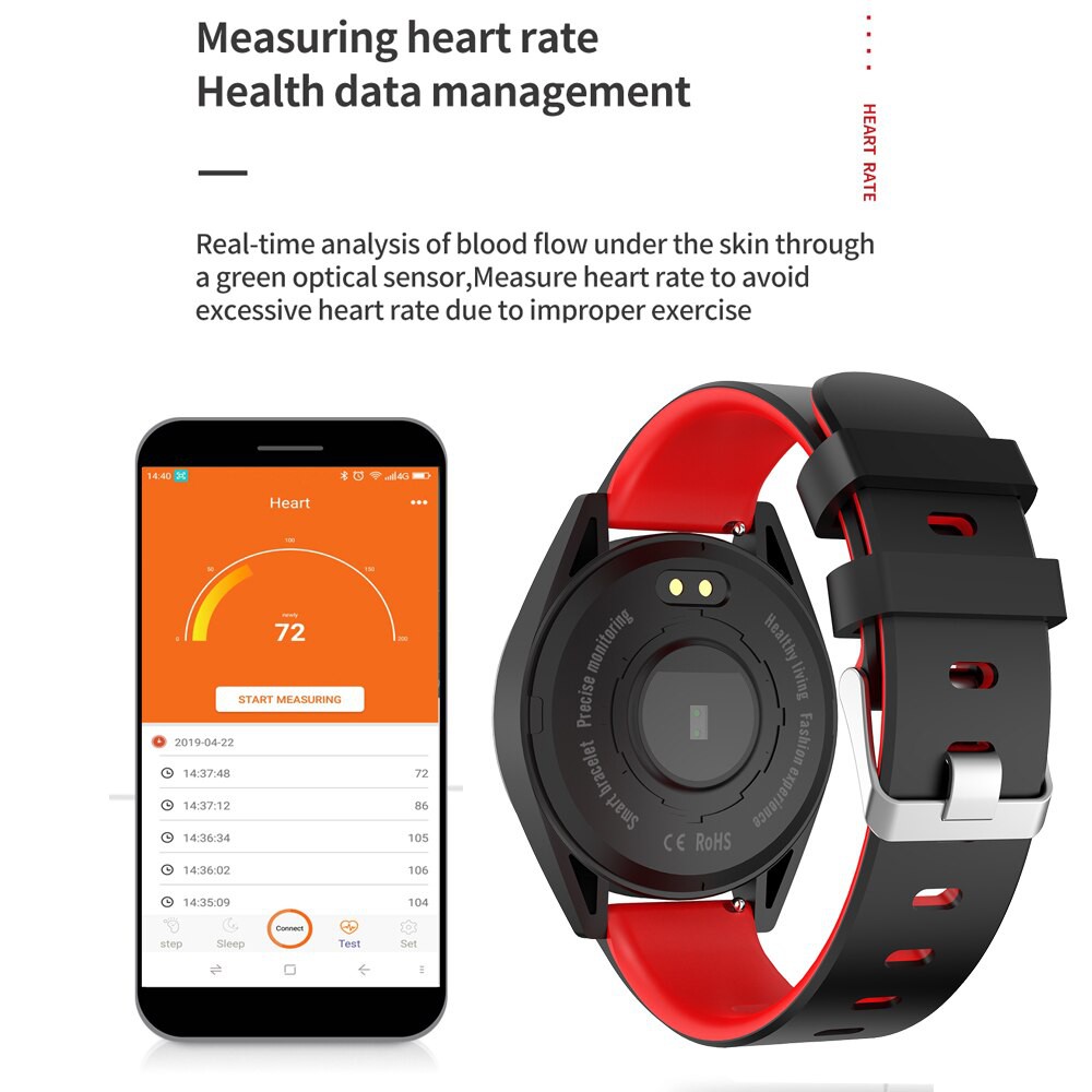 G50 Heart Rate Blood Pressure Monitor Activity Fitness Tracker Smart Watch Sma