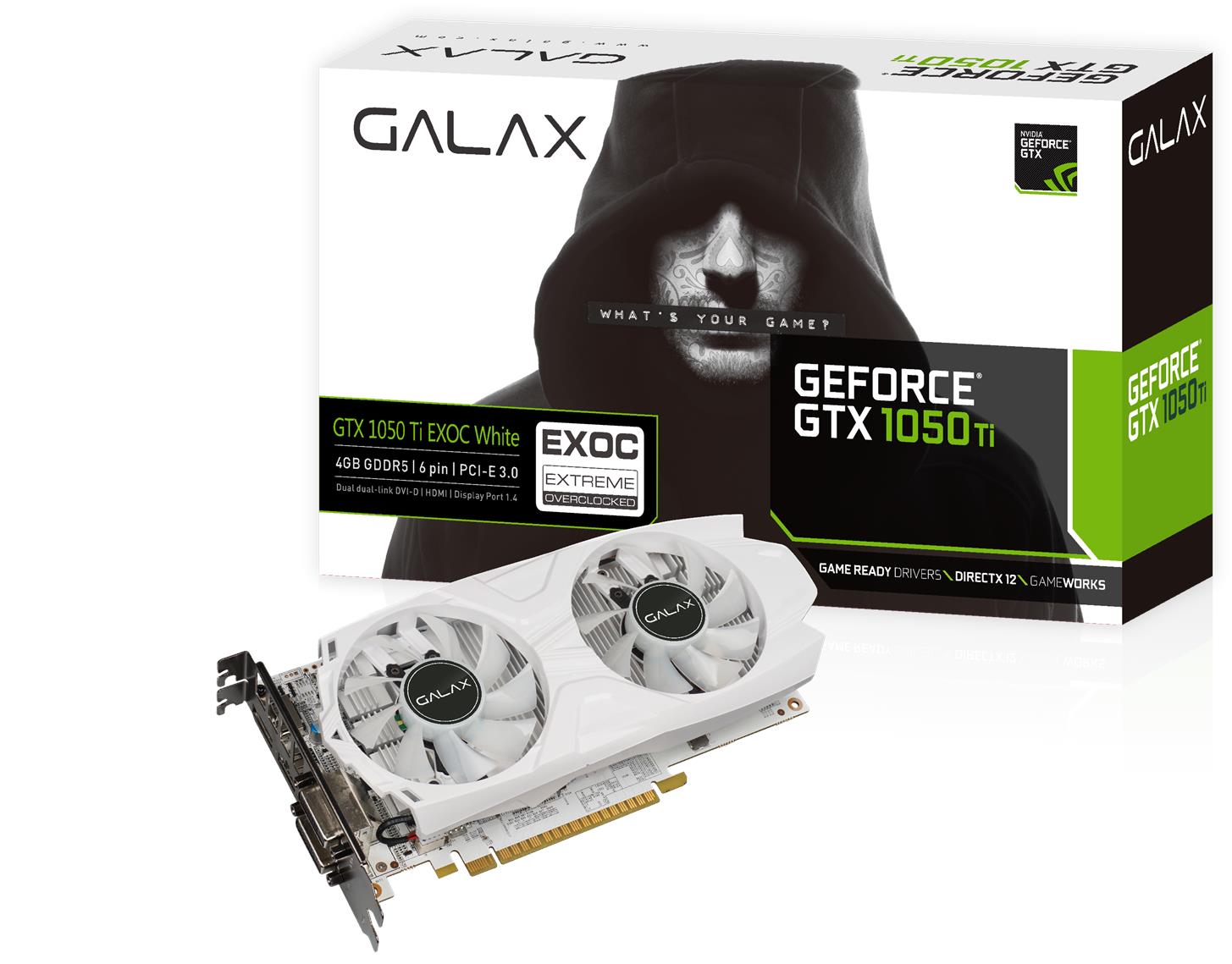 # GALAX GeForce® GTX 1050 Ti EXOC Whi (end 9/5/2019 1:18 PM)