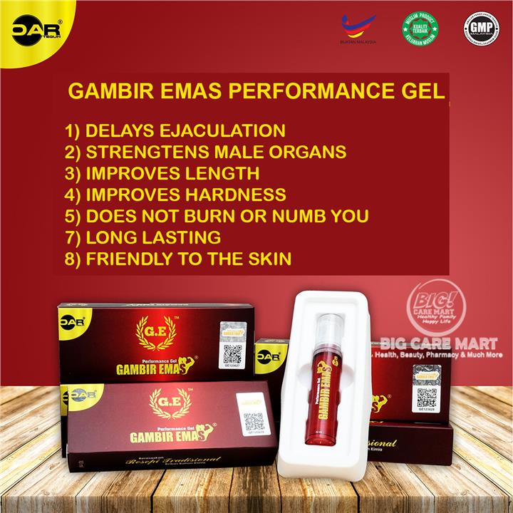 Gambir Emas Performance Gel Tahan Lama 100% Original Hologram