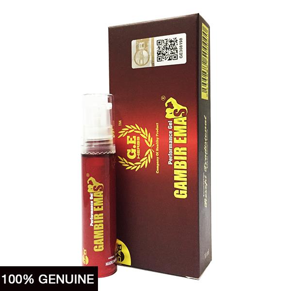 Gambir Emas Performance Gel, Unflavored, 10ml