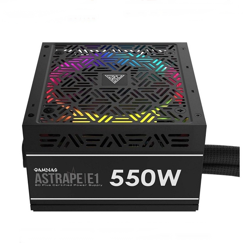 Gamdias ASTRAPE E1-550W RGB 550W 80 Plus Power Supply
