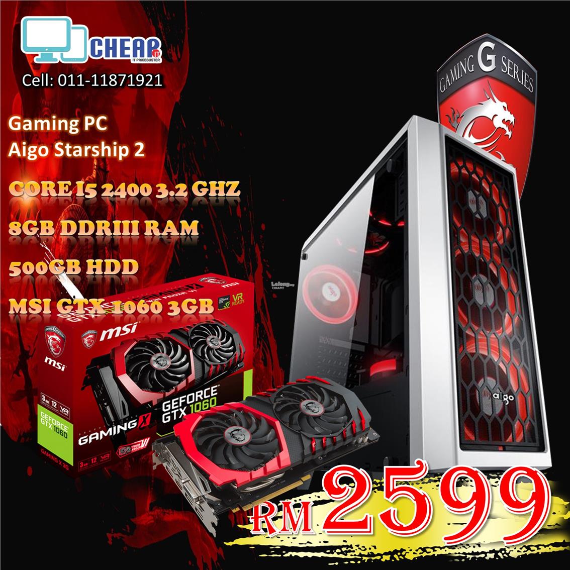 msi gaming x 1060 3gb