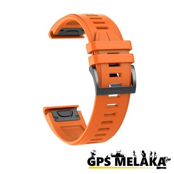 fenix 5 plus orange band