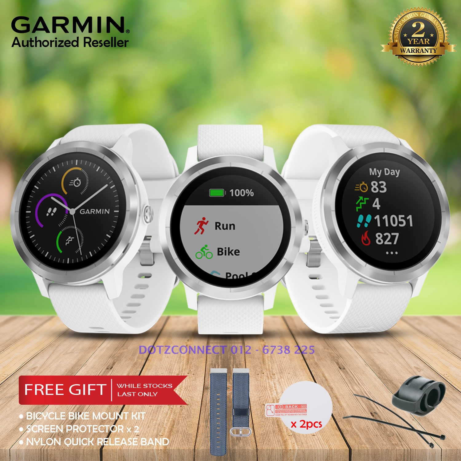 garmin vivoactive 3 gps white