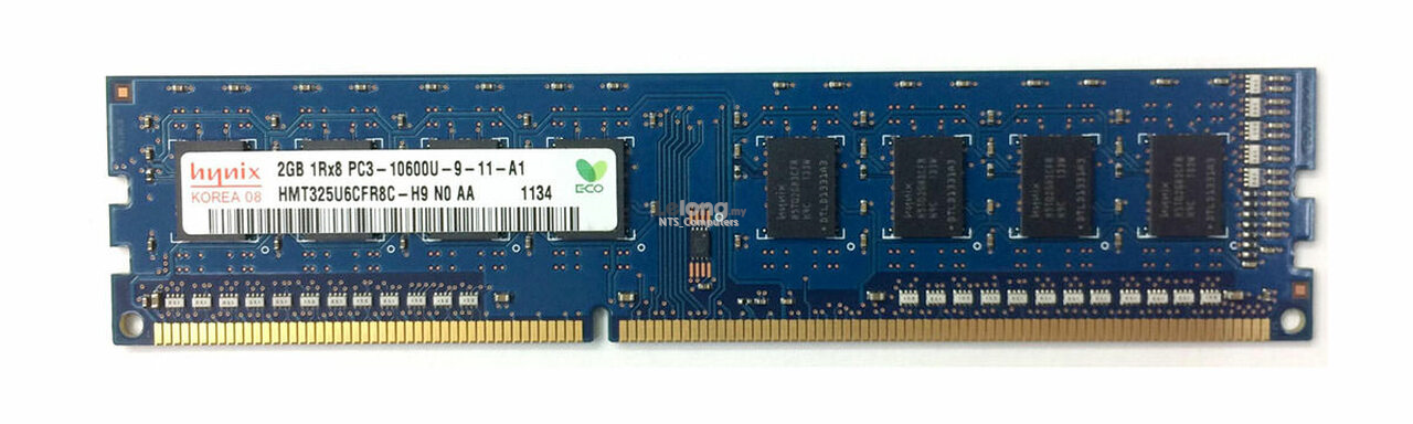 Generic 2GB DDR3 1Rx8 PC3-10600U 1333MHz 1.5V CL9 Non-ECC (10110015)