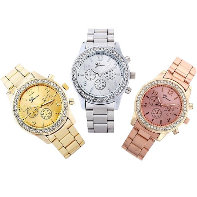 Geneva Chronograph Elegant Women's Watches