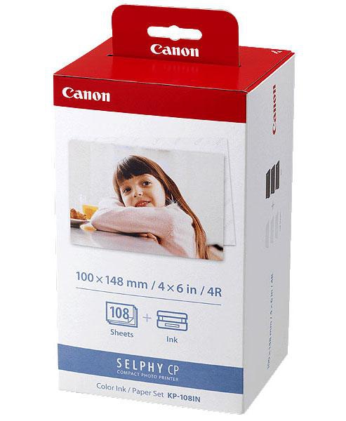 GENUINE CANON KP-108IN SELPHY CP INK  & PAPER (108 SHEETS) RETAIL