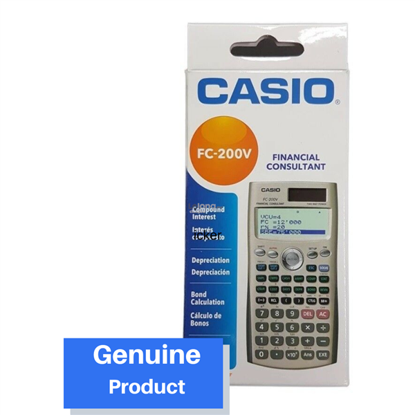 Genuine Casio FC-200V Financial Consultant Calculator Original Packing