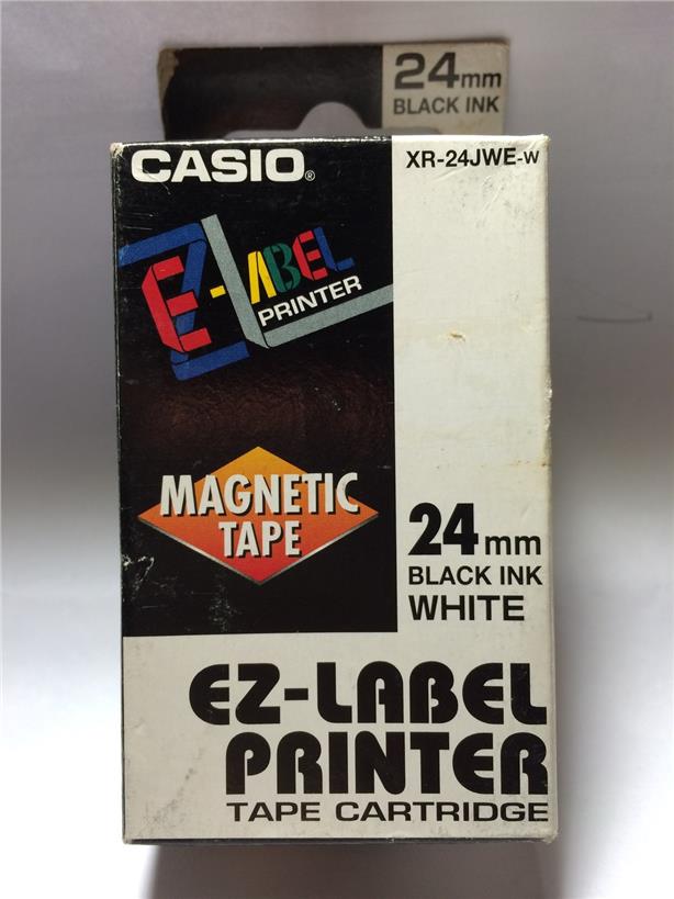Genuine Casio Label Printer 24mm Magnetic Tape @ 2-Color Selection