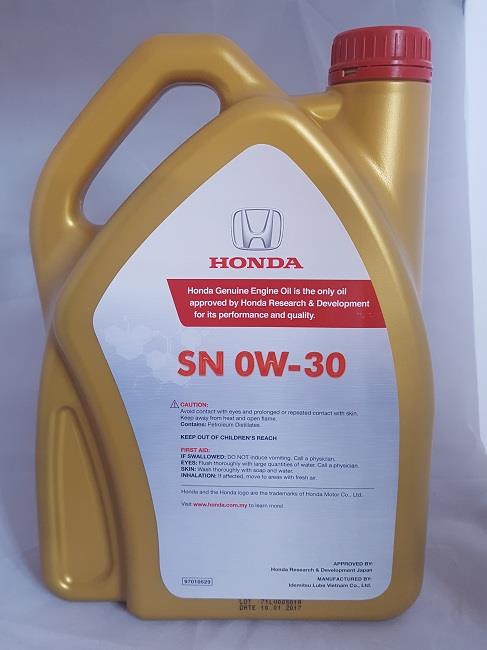 GENUINE HONDA ENGINE OIL 0W-30 FULL (end 6/11/2018 11:15 AM)