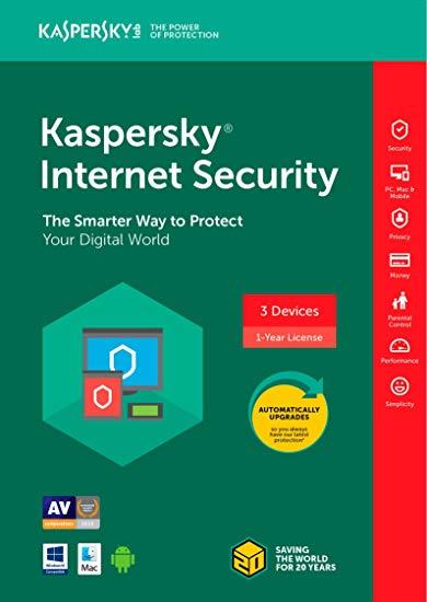 GENUINE KASPERSKY INTERNET SECURITY 2022 (1 YEAR 3 DEVICE USER) RETAIL