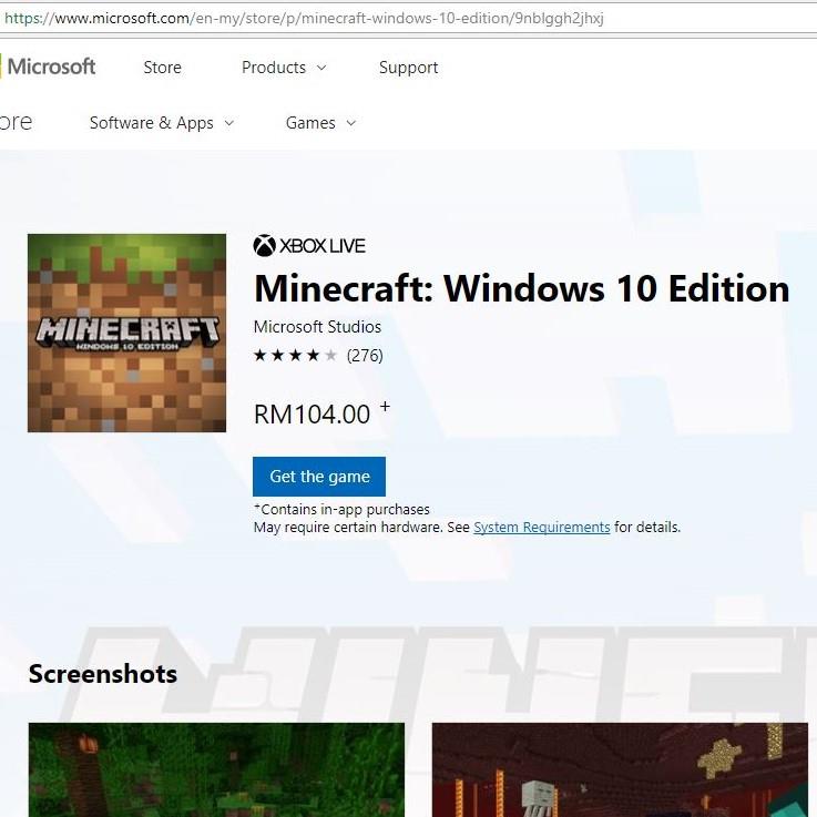 minecraft windows 10 edition key