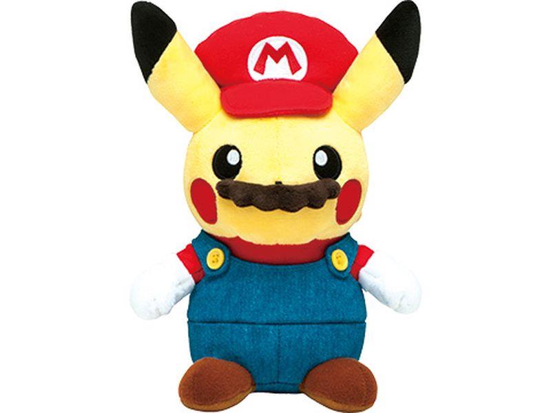 Genuine Pokemon Center Original Plush Mario Pikachu Doll From Japan