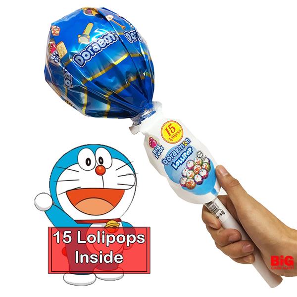 Giant Doraemon Lolipop 36cm (15 Small Lolipops Inside)