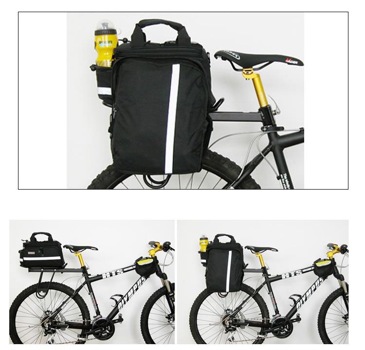 Giant Expandable Bicycle Pannier Saddle Bag with Rain Cover