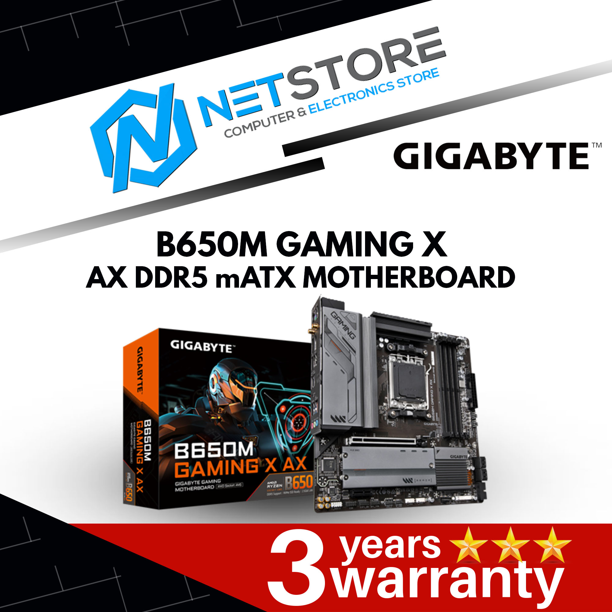 GIGABYTE B650M GAMING X AX DDR5 mATX MOTHERBOARD