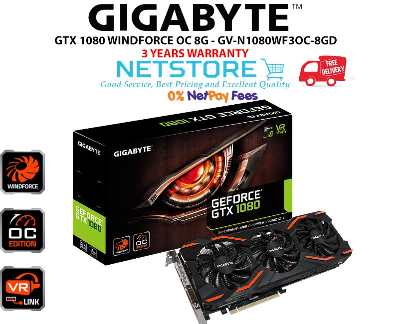 GIGABYTE GeForce® GTX 1080 WINDFORCE 