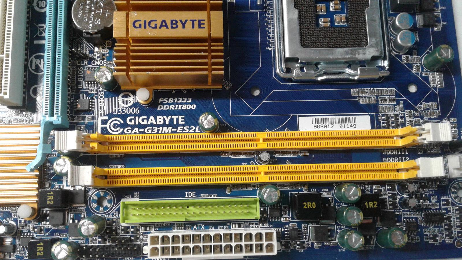  Gigabyte-Motherboard-GA-G31M-ES2L-Rev-2-0-LGA-775-Socket-T-no-CPU  Gi
