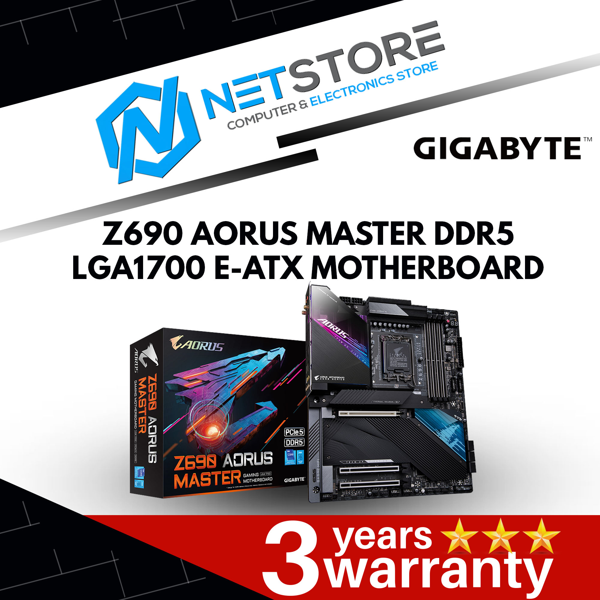 GIGABYTE Z690 AORUS MASTER DDR5 LGA1700 E-ATX MOTHERBOARD