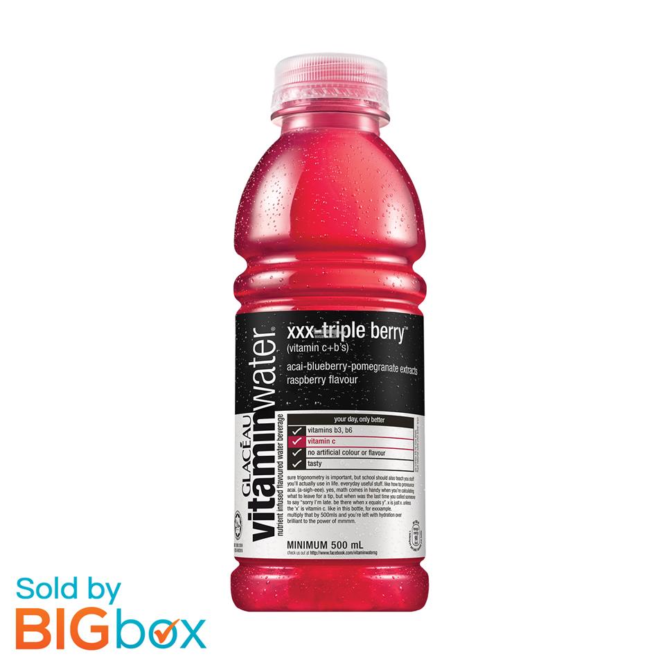 Glaceau Vitamin Water PET 12 x 500m (end 8/14/2018 1200 AM)