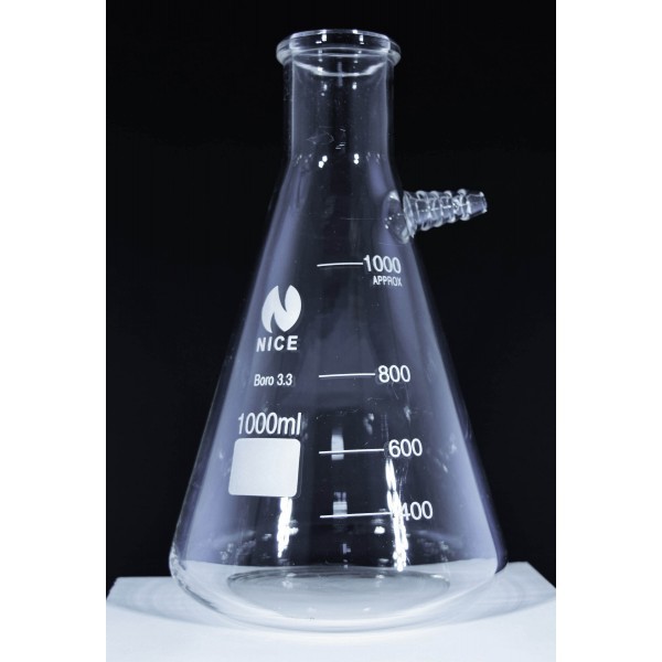 Glass Filtering Flask (250ml - 1000ml) Graduated Clear