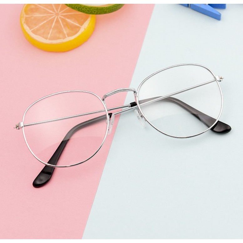 (Glasses without Power) 2PCS Korean Styles Fashion Eyeglasses Ins IG