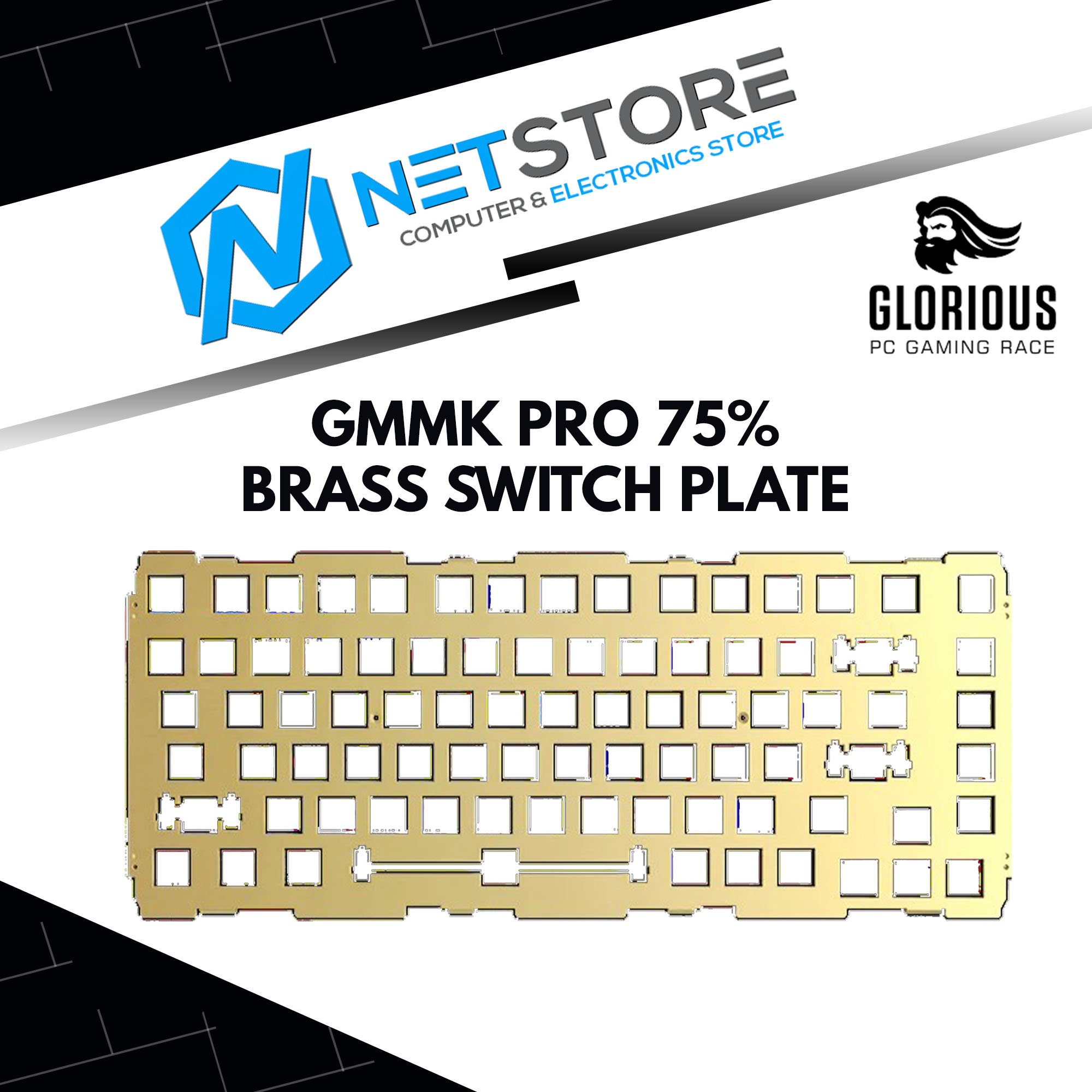 GLORIOUS GMMK PRO 75% - BRASS SWITC (end 2/19/2024 12:00 AM)